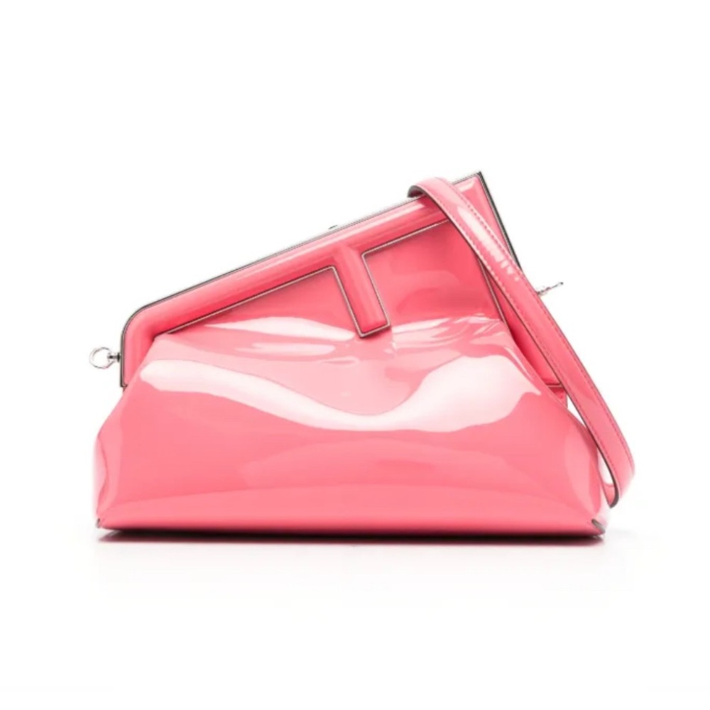 Fendi First Patent Leather Clutch Crossbody